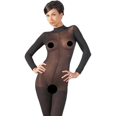 Mandy Mystery lingerie Čierny Catsuit