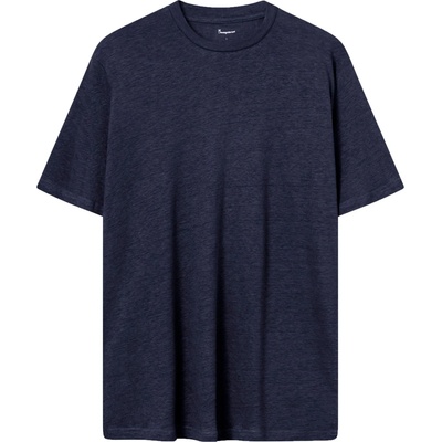 KnowledgeCotton Apparel Мъжка тениска KnowledgeCotton Apparel Linen T-Shirt - Total Eclipse (216-5961-0411)