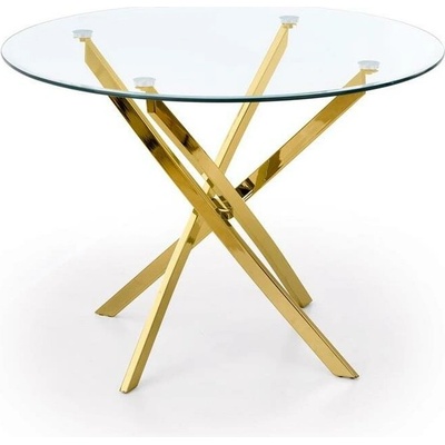 Halmar Jídelní stůl ESTEN čirá zlatá – Zbozi.Blesk.cz