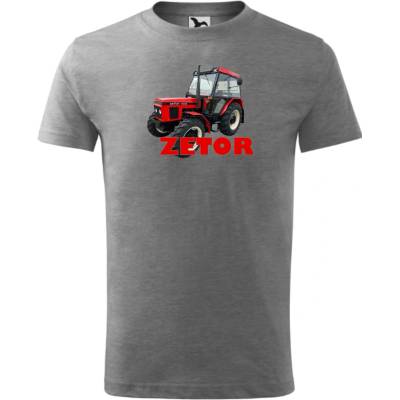 Tričko Zetor 7245 sivá