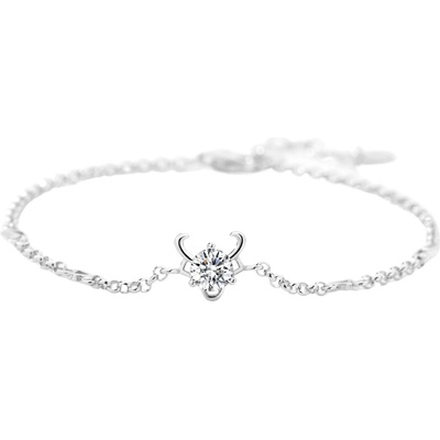 Silenti Jewelry Сребърна гривна "Телец