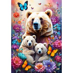 Alipson Puzzle - Puzzle Maternal Love Collection : Bears - 1 000 piese