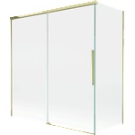 Mexen Rox параван за вана 2-крилен плъзгащ се 150 + 70 x 150 cm, прозрачен, златен - 8C9-150-070-50-00 (8C9-150-070-50-00)