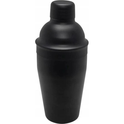 Metalový šejkr černý na koktejly a drinky