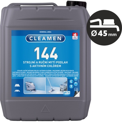 CLEAMEN 144 strojní podlahy s aktivním chlórem 5 l