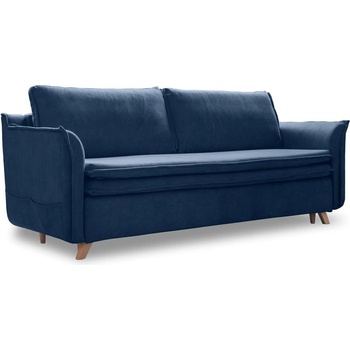 Miuform Тъмносин кадифен разтегателен диван 225 cm Charming Charlie - Miuform (1318ZO15)