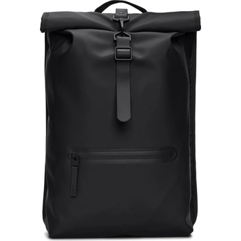 RAINS Дневна раница Rains Rolltop Rucksack W3 17 Daypack - Black - размер One Size (502-9576-0111)