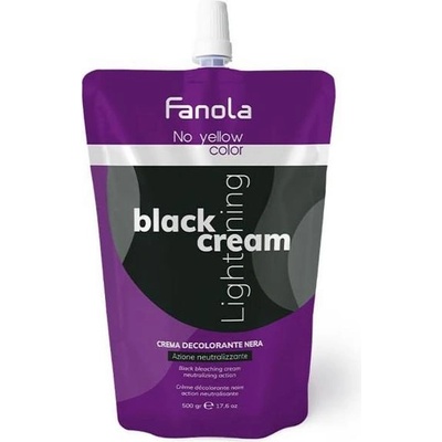 Fanola No Yellow Color Черен изсветляващ крем за коса, 500 g