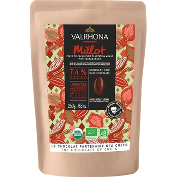 Valrhona Черен шоколад Valrhona Feves Millot 74% 250гр