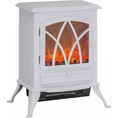 Homcom Elektrický krb 45 x 28,5 x 54 cm bílý