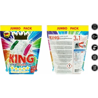 King Kapsule na pranie Universal 3v1 60 PD