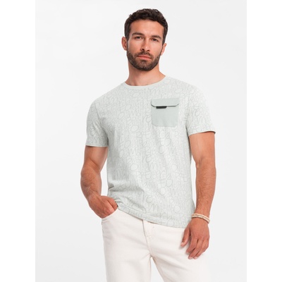 Ombre Clothing Светлозелена мъжка тениска с джоб Ombre Clothing Ombre Clothing | Zelen | МЪЖЕ | S