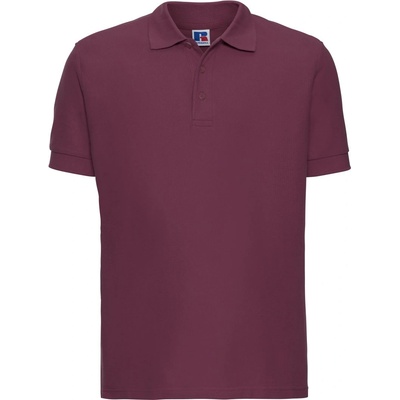 Russell Athletic 577m / Мъжка поло тениска от 100% памук, къс ръкав - бордо xs (10577m37000)