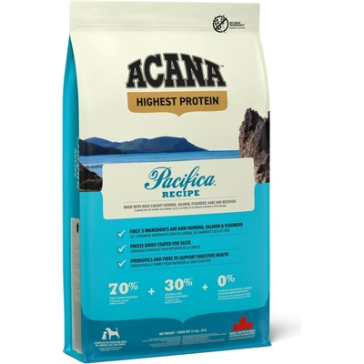 Acana Pacifica sleď & losos & platýs 11,4 kg