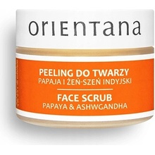 Orientana Papaya & Ashwagandha Face Scrub hydratační pleťová maska 50 g