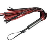 Sportsheets Кожен камшик Saffron Flogger Червен
