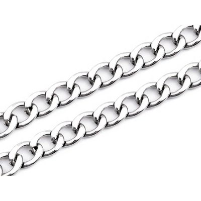 Řetěz šíře 20 mm, metráž, střední, 1 nikl