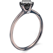 Savicki Zásnubný prsteň The Journey čierne zlato čierny diamant TJ R2 SZCD CZ