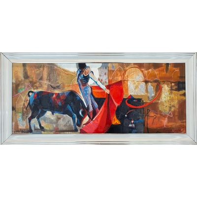 Абстрактна картина " Бикоборецът"
