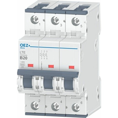 OEZ Istič LTE-20B-3, 6 kA, 400 V, 20 A, LTE-20B-3