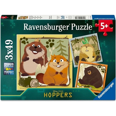 Ravensburger Na skok do divočiny 3x49 dílků