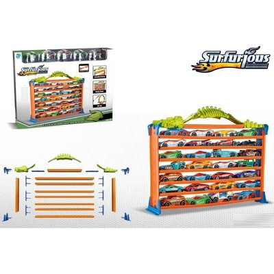 Armutoys ДЕТСКИ 7-ЕТАЖЕН ГАРАЖ С 5 МЕТАЛНИ КОЛИ