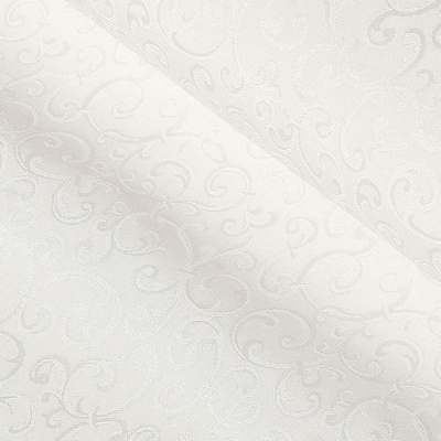 Teflónová látka na obrusy TF-010 Ornamenty - smotanová - šírka 160 cm