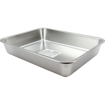 Elekom Тава инокс - ek-2923 ss, Висококачествена неръждаема стомана, Размери 29х23, 8х5 см (ek-2923 ss)