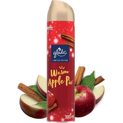 Glade Warm Apple Pie s vůní červeného jablka a skořice osvěžovač vzduchu sprej 300 ml