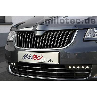 MILOTEC Horná lišta prednej masky - Škoda Superb II, 2008 Combi / Limousine