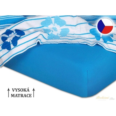 Dadka Jersey prostěradlo denim 90x200x25