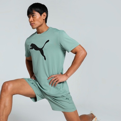 Puma TAD ESSENTIALS SOLID CAT TEE PÁNSKÉ FUNKČNÍ TRIKO MINT ZELENÉ ZELENÁ