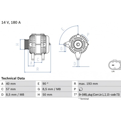 BOSCH generátor 0986083850