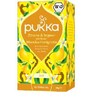 Pukka Herbs Био билков чай Лимон, мед от манука, и джинджифил - 20 пакетчета чай