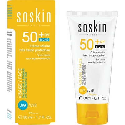 Soskin Paris Ochranný krém pro suchou a citlivou pleť SPF50+ (Sun Care) 50 ml