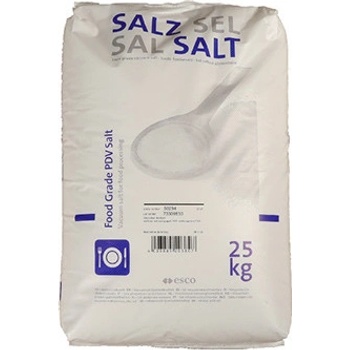 K+S 50294 Esco vakuová jedlá sůl nejodidovaná 0,6 - 0,13 mm, JEMNÁ, NaCl 99,9% 25 kg