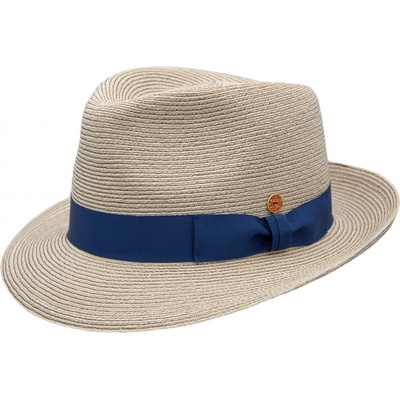 Béžový crushable nemačkavý letní klobouk Trilby Mayser Maleo UV faktor 80