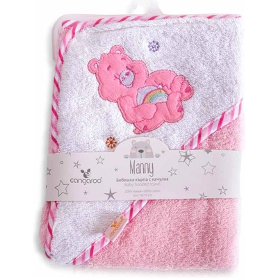 Cangaroo Бебешка хавлия Cangaroo - Manny, 76 х 76 cm, розова (110189)