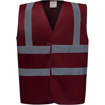 Yoko vesta HVW100 Hi Vis výstražná Kaštanová