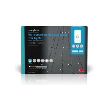 Nedis SmartLife LED Wi-Fi Teplá až studená biela 200 LED 5 x 4 m Android IOS WIFILXT12W200