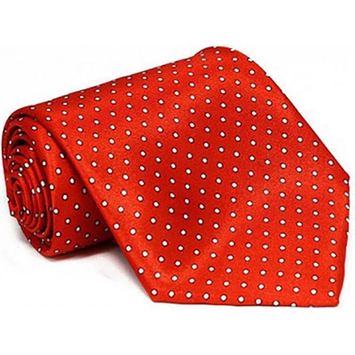 Kravata Cavaldi bodkovaná čevená