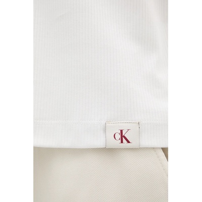 Calvin Klein Jeans Памучна тениска с яка Calvin Klein Jeans (LV04RB282G)