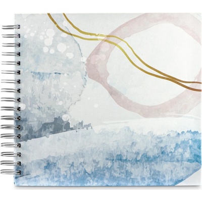 Hama album klasické spirálové WATERCOLOR 28x24 cm, 50 stran, modré