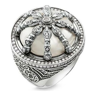 Thomas Sabo Prsten Perleťové kolo TR2025 642 14 Sterling silver blac