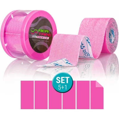 Rea Tape Premium růžový set 5 + 1 5 cm x 5 m