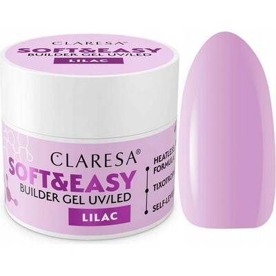 Claresa stavební gel Soft Easy jemná fialová Lilac 90 g