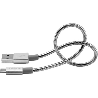 Verbatim Кабел Verbatim, от USB Type A(м) към Micro USB(м), 0.3m, сребрист (ON2075100219)