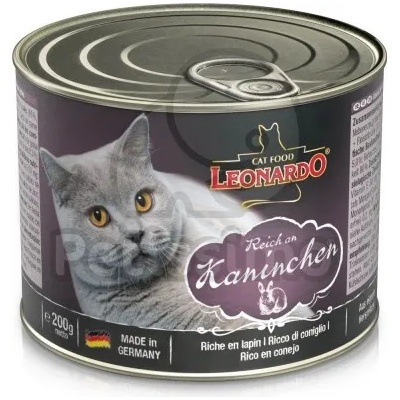 Leonardo консерва със заешко месо 200 г
