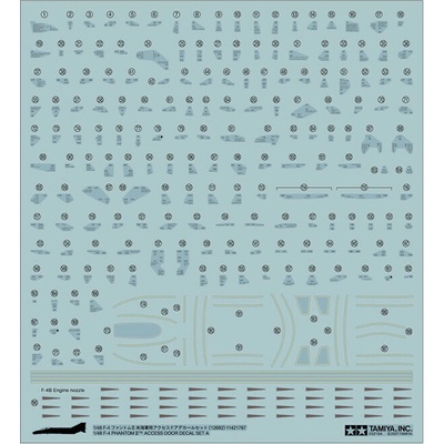 Tamiya 12692 F-4 Door Decal Set A 1:48