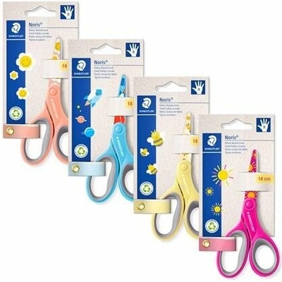 Nožnice, školské, 14 cm, STAEDTLER Noris 965, mix farieb